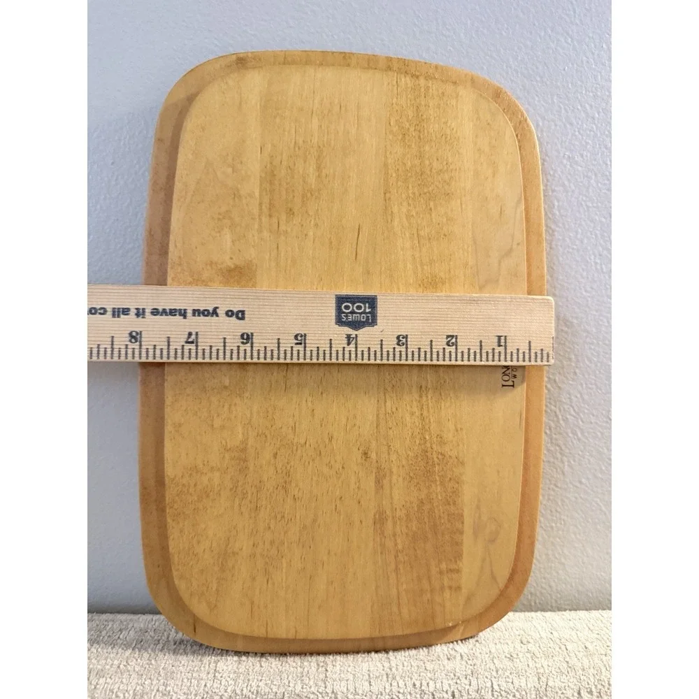 Longaberger Wooden Lid for 1996 Holiday Cheer Basket Red‎ Knob 12